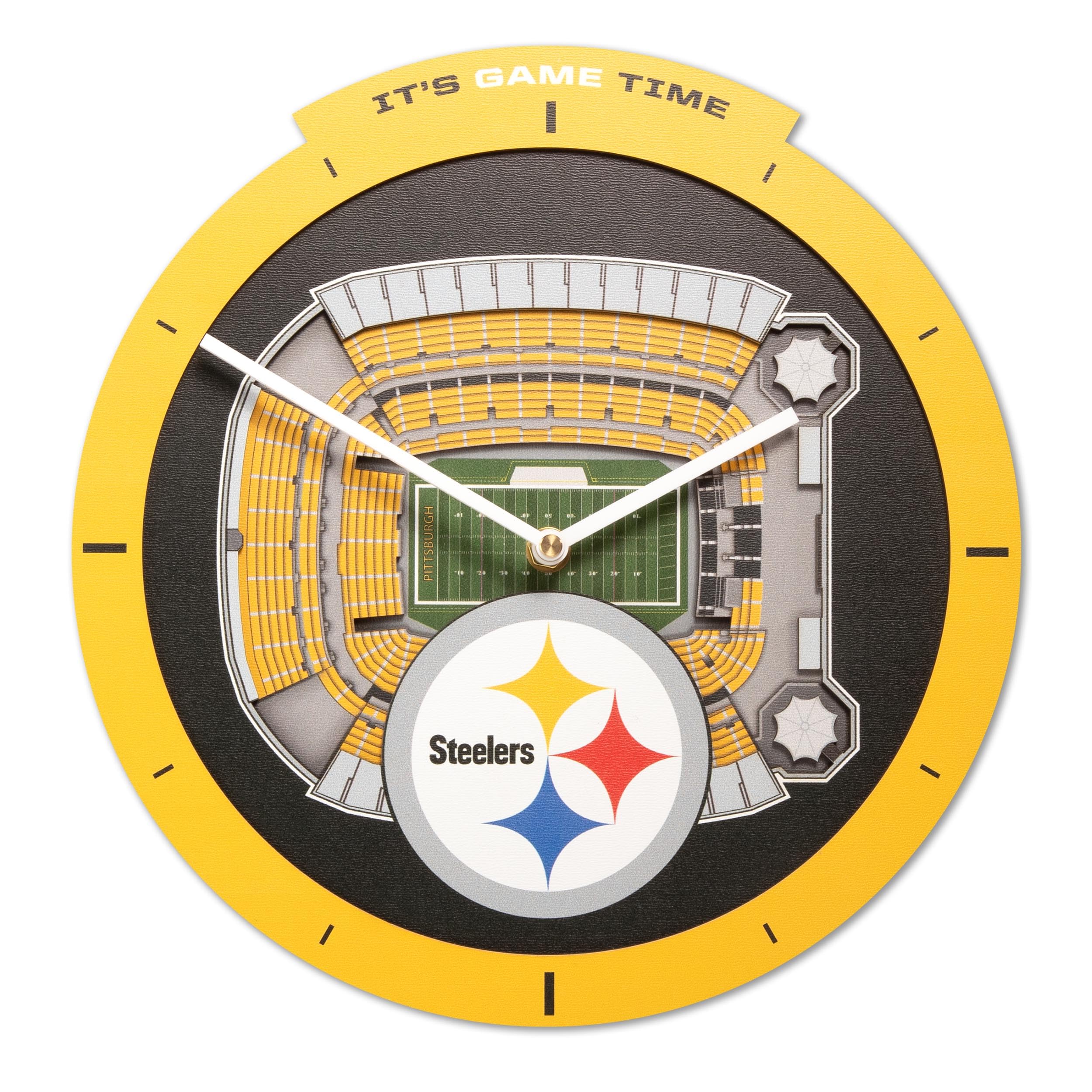 Unique Pittsburgh Steelers Stadium View Clock