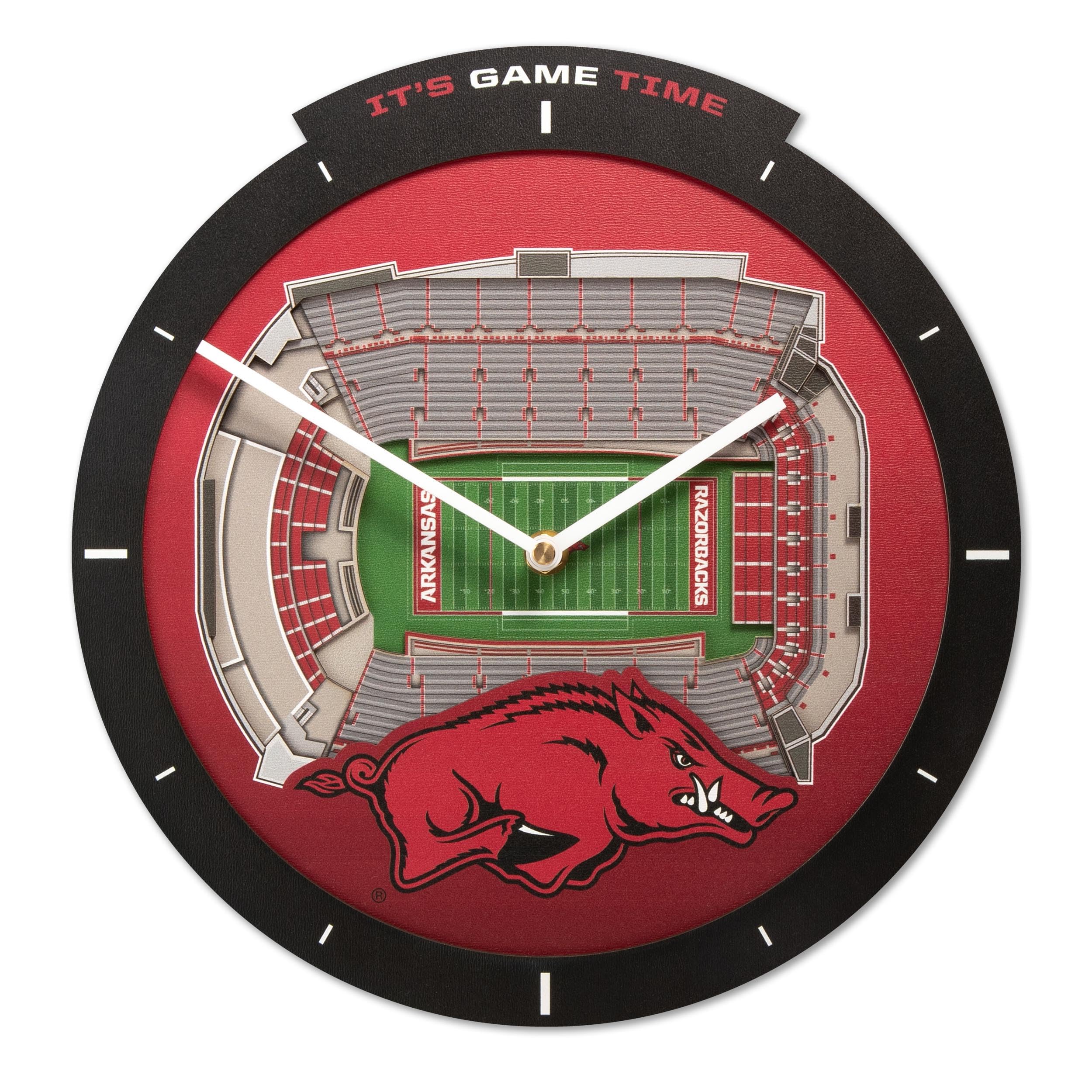 Arkansas Razorbacks Stadium View Clock 1 Arkansas Razorbacks Stadium View Clock