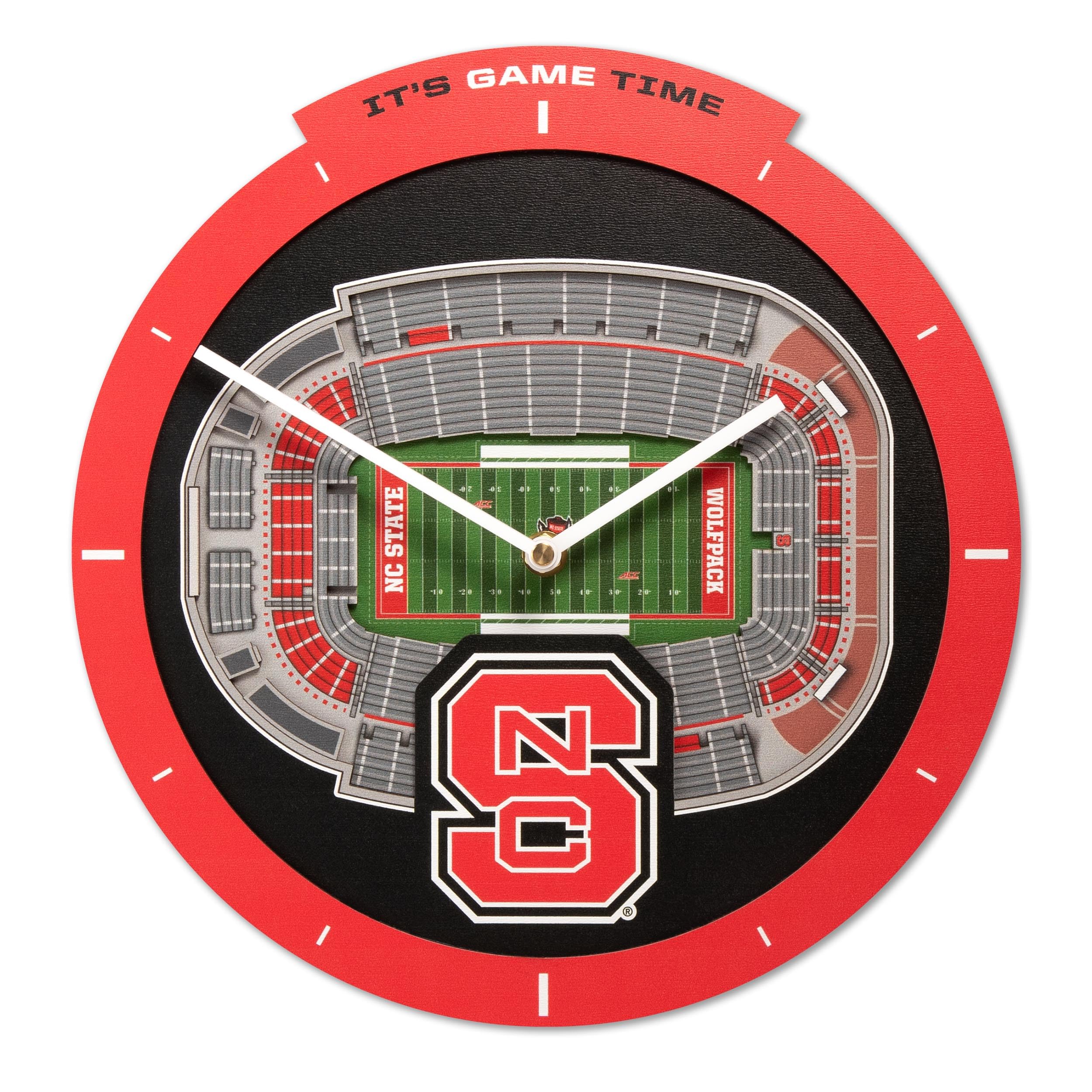 NC State Wolfpack Stadium View Clock 1 NC State Wolfpack Stadium View Clock