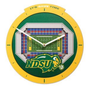 North Dakota State Bison  Stadium View Clock