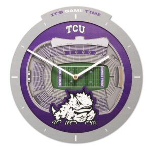 TCU Horned Frogs  Stadium View Clock