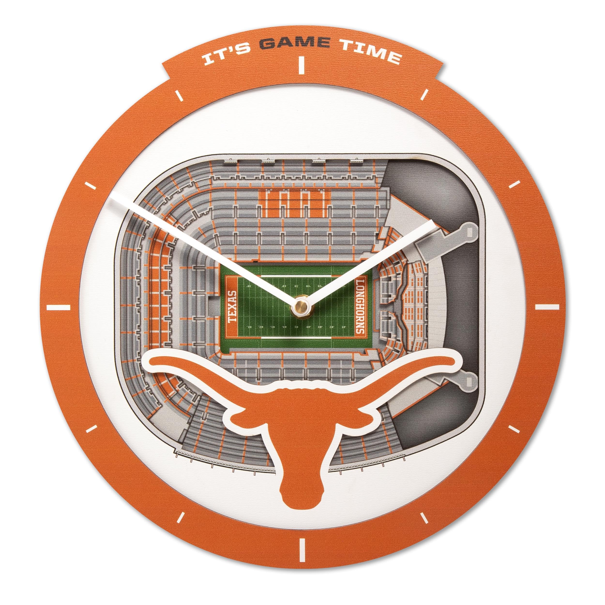 Texas Longhorns Stadium View Clock 1 Texas Longhorns Stadium View Clock