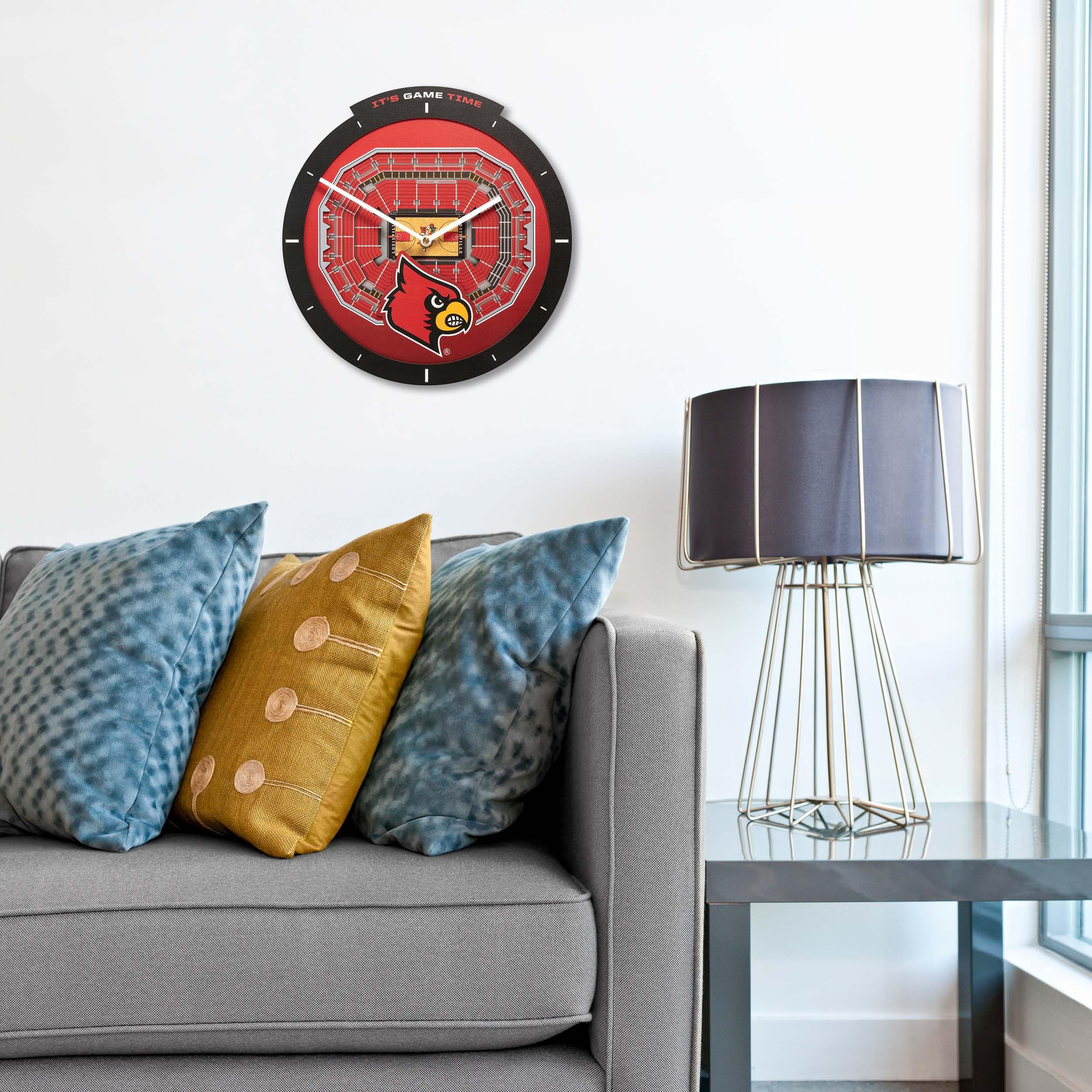 Louisville Cardinals Stadium View Clock 2 Louisville Cardinals Stadium View Clock - Image 2