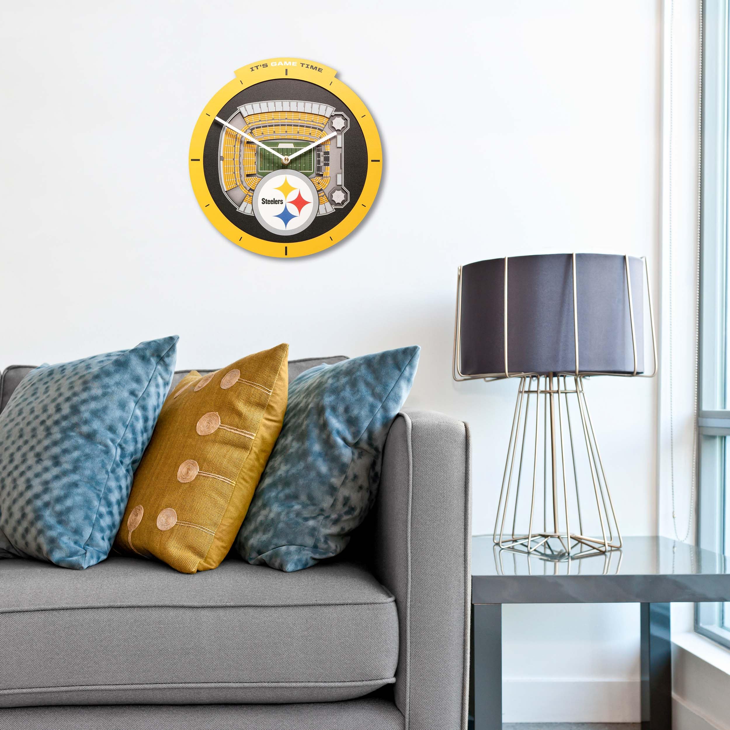 Unique Pittsburgh Steelers Stadium View Clock 2 Unique Pittsburgh Steelers Stadium View Clock - Image 2