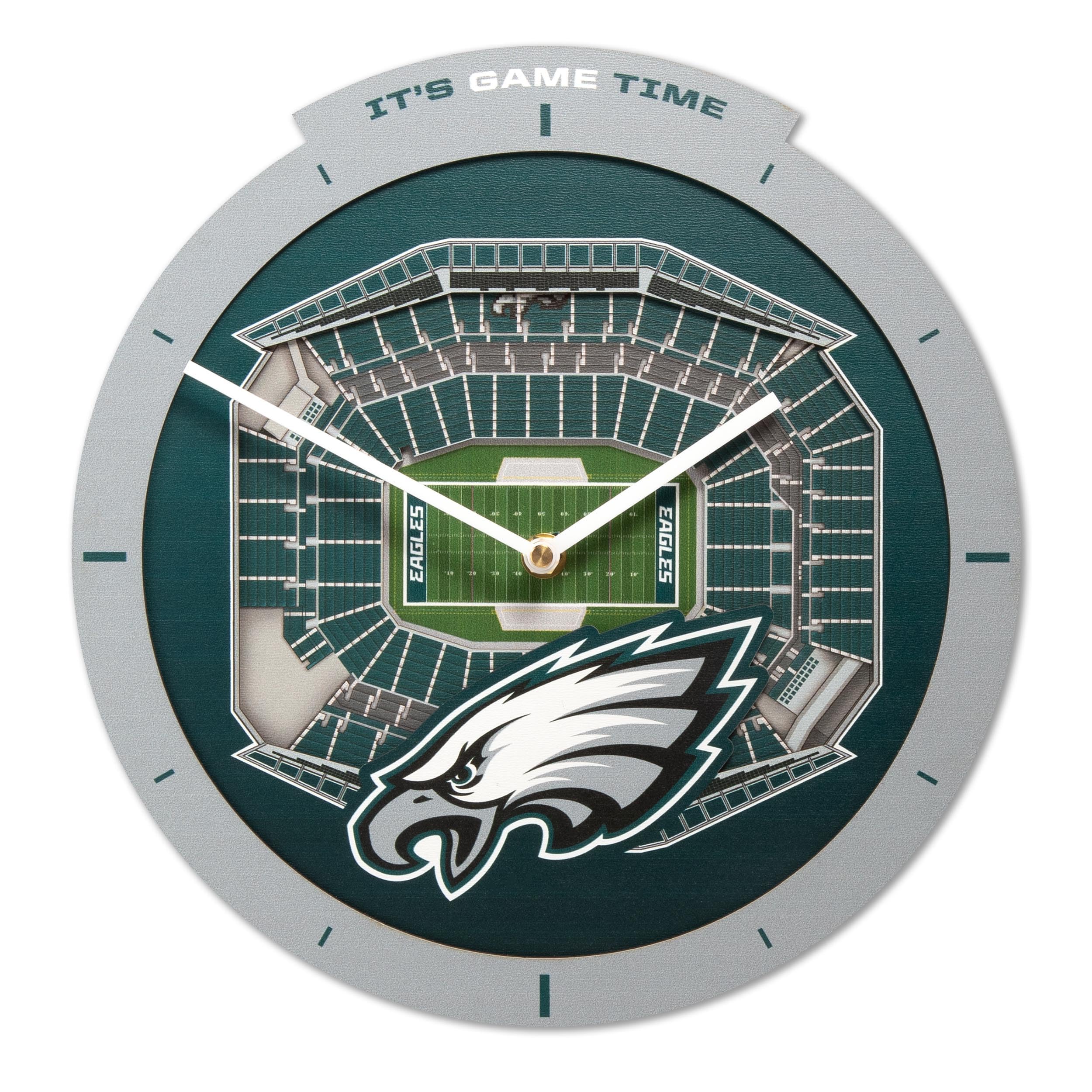 Unique Philadelphia Eagles Stadium View Clock