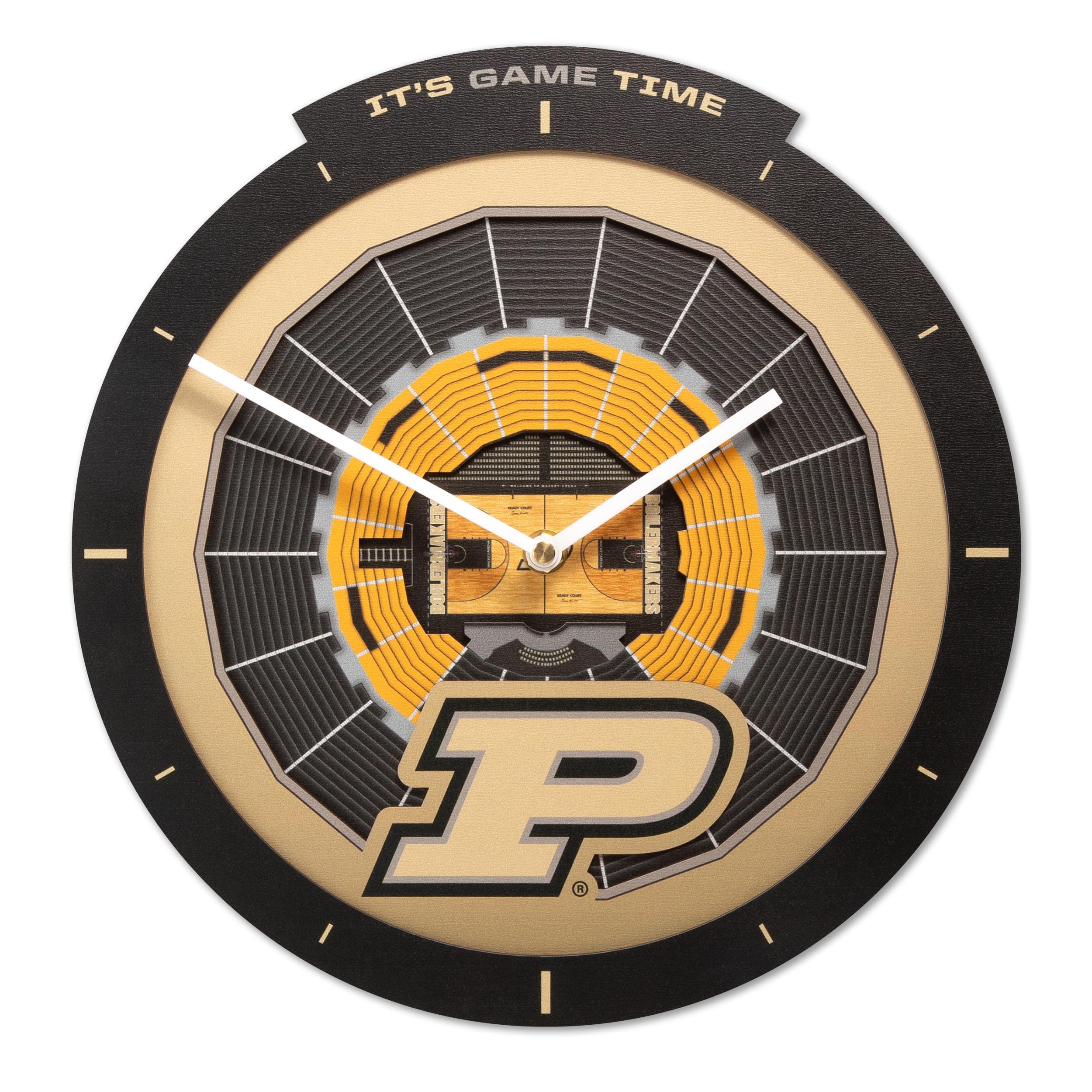 Purdue Boilermakers BB Stadium View Clock 1 Purdue Boilermakers BB Stadium View Clock