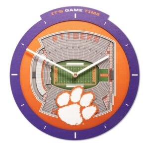 Clemson Tigers  Stadium View Clock