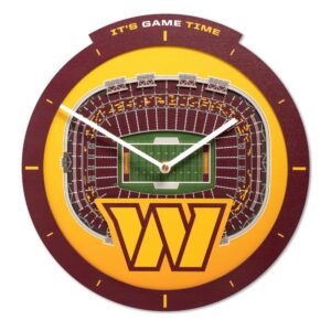Unique Washington Commanders StadiumView Clock