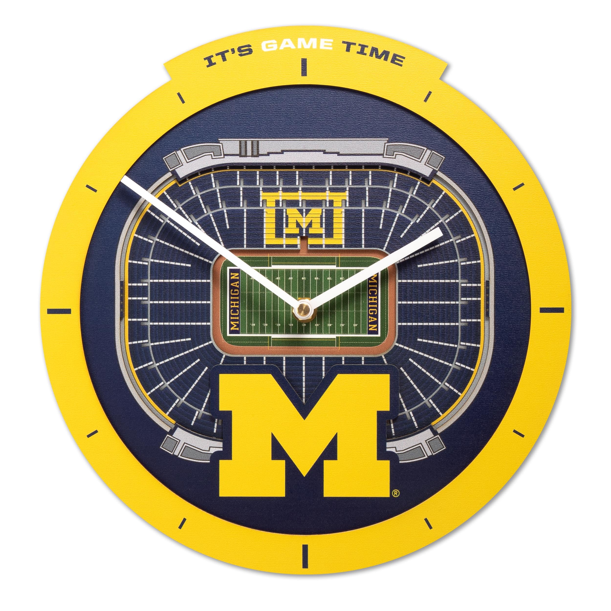 Michigan Wolverines Stadium View Clock 1 Michigan Wolverines Stadium View Clock