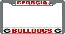 Georgia Bulldogs Team 2026 License Plate Frame for College Sports Fans