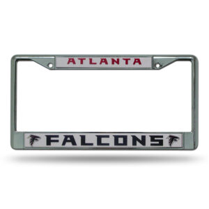 Atlanta Falcons Gray and White 2026 License Plate Frame Frame for Football Fans