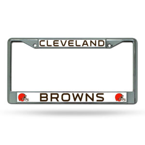 Cleveland Browns Black Lettering 2026 License Plate Frame Frame for Football Fans