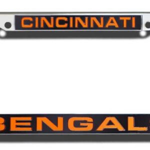 Cincinnati Bengals Team 2026 License Plate Frame for Football Fans