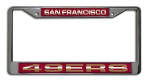 San Francisco 49ers Team 2026 License Plate Frame for Football Fans