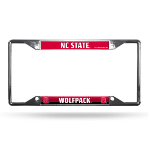 North Carolina State Wolfpack Team 2026 License Plate Frame for College Sports Fans