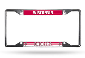 Wisconsin Badgers Team 2026 License Plate Frame for College Sports Fans