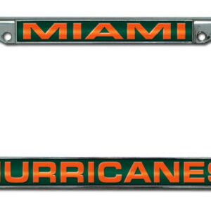 Miami Hurricanes Team 2026 License Plate Frame for College Sports Fans