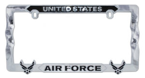 U.S. Air Force Black 2026 License Plate Frame