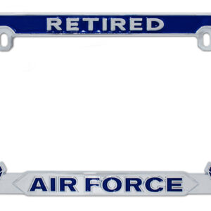 U.S. Air Force Retired Blue 2026 License Plate Frame