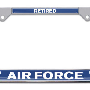 Full-Color Air Force Retired 2026 License Plate Frame