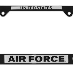 Air Force Black 2026 License Plate Frame
