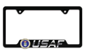 Air Force USAF Black 2026 License Plate Frame