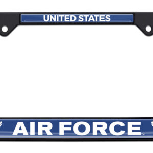 Full-Color US Air Force Black 2026 License Plate Frame