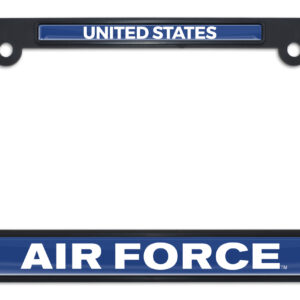 Full-Color US Air Force Black 2026 License Plate Frame
