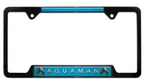 Aquaman Black Open 2026 License Plate Frame