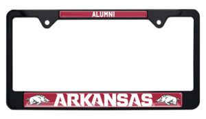 Arkansas Alumni Black 2026 License Plate Frame
