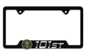 Army 101st Black 2026 License Plate Frame
