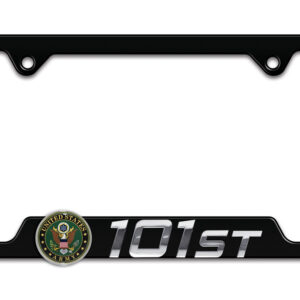 Army 101st Black 2026 License Plate Frame