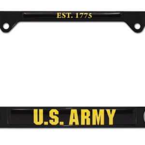 Army Black 2026 License Plate Frame