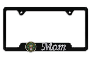 Army Mom Black 2026 License Plate Frame