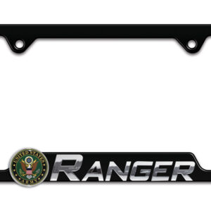Army Ranger Black 2026 License Plate Frame