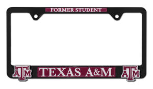 Texas AAndM Alumni Black 2026 License Plate Frame
