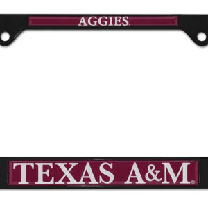Texas AAndM Aggies Black 2026 License Plate Frame