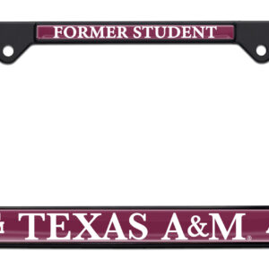 Texas AAndM Alumni Black 2026 License Plate Frame