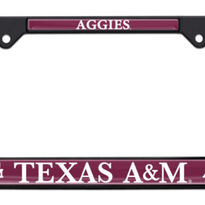 Texas AAndM Aggies Black 2026 License Plate Frame