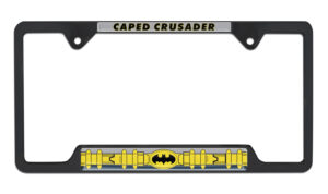 Batman Belt Open Corners Black 2026 License Plate Frame