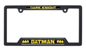 Batman Dark Knight Open Black 2026 License Plate Frame