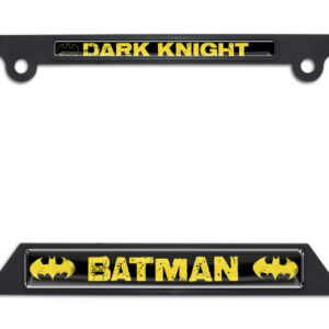 Batman Dark Knight Open Black 2026 License Plate Frame