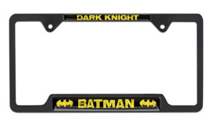 Batman Dark Knight Open Black 2026 License Plate Frame