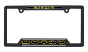 Batman Evolution Open Black 2026 License Plate Frame