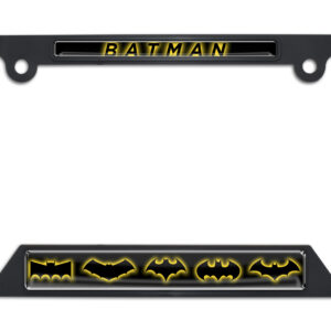Batman Evolution Open Black 2026 License Plate Frame