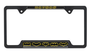 Batman Evolution Open Black 2026 License Plate Frame