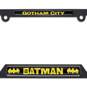 Batman Gotham City Open Corners Black 2026 License Plate Frame