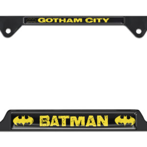 Batman Gotham City Open Corners Black 2026 License Plate Frame