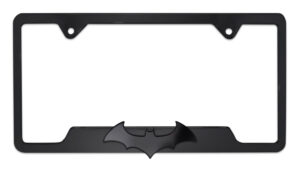 Batman Black Bat Open Black 2026 License Plate Frame