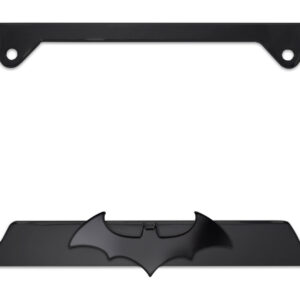 Batman Black Bat Open Black 2026 License Plate Frame